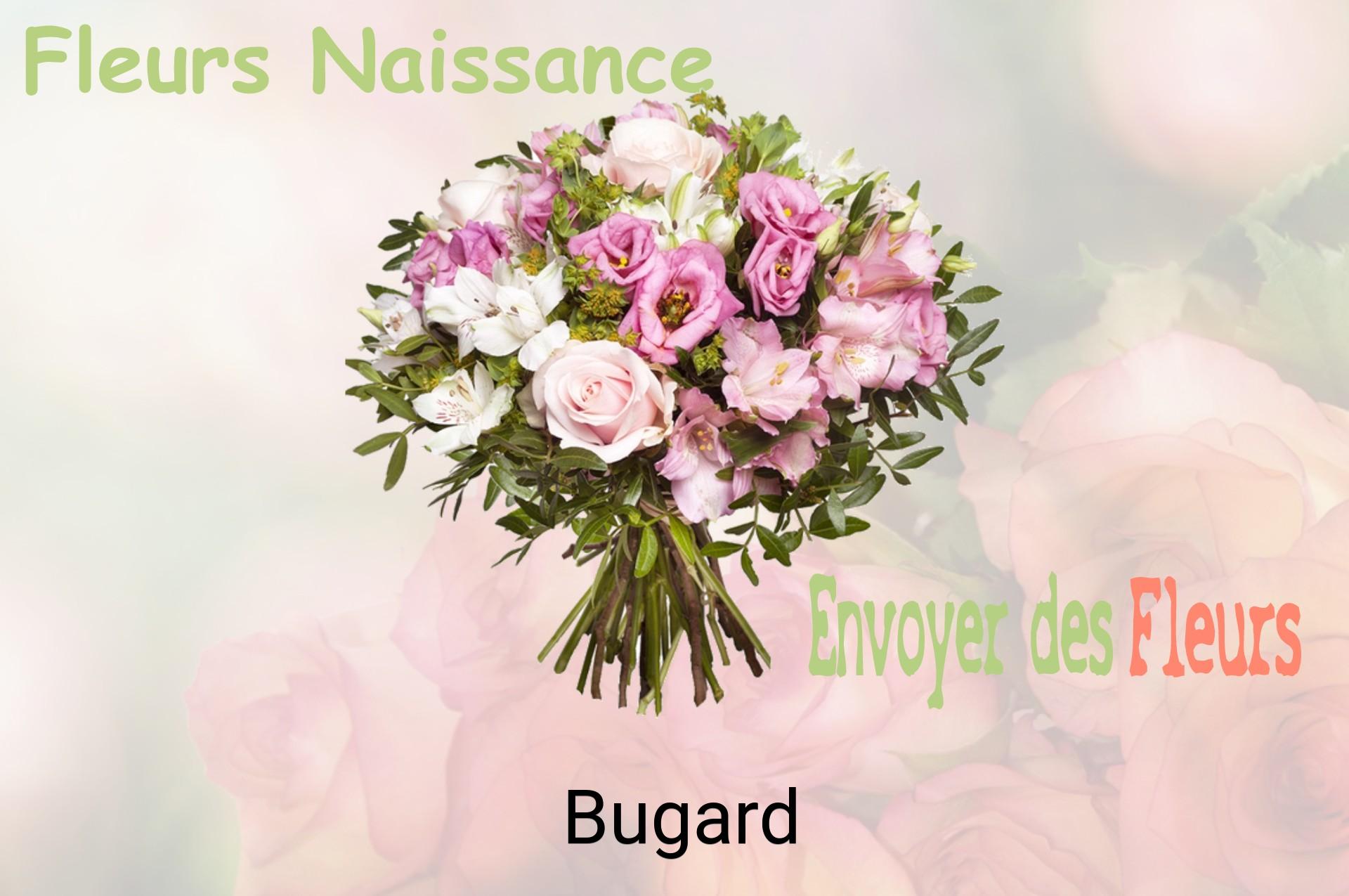Bouquet de fleurs de naissance livré à Bugard
